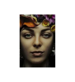 Obraz Flower Art Lady 120 cm x 120 cm