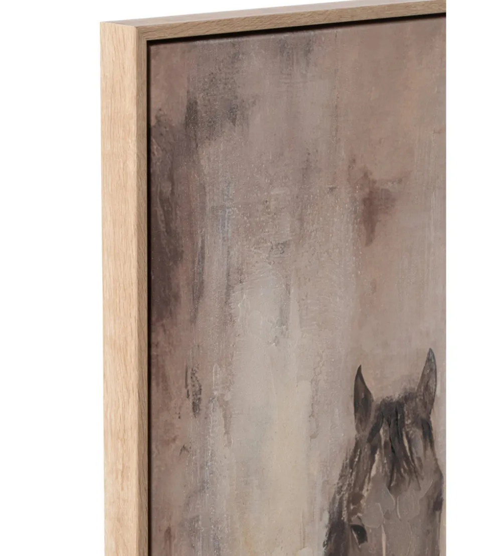 Obraz HORSE 142 x 102 cm beżowy