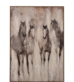 Obraz HORSE 142 x 102 cm beżowy