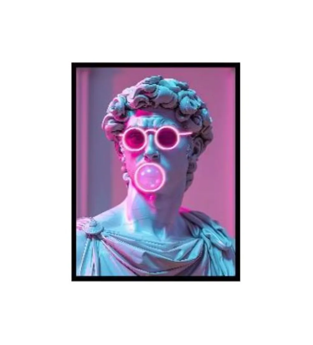 Obraz LED CHEEKY DAVID 80 x 120 cm