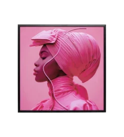 Obraz LED PINK WOMAN 80 x 80 cm