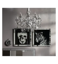 Obraz lustro Skull 100 cm x 100 cm