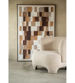 Obraz MOSAIC 152 x 102 cm brązowy