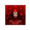 Obraz MUSE RED 120 x 120 cm szklany