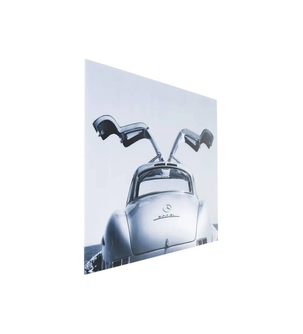 Obraz OLDRIMER BACK 160 x 120 cm srebrny