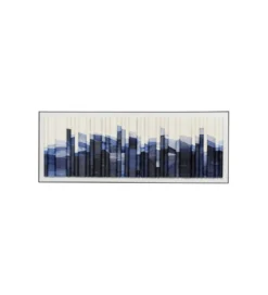 Obraz SHADOW SKYLINE 160 x 60 cm niebieski