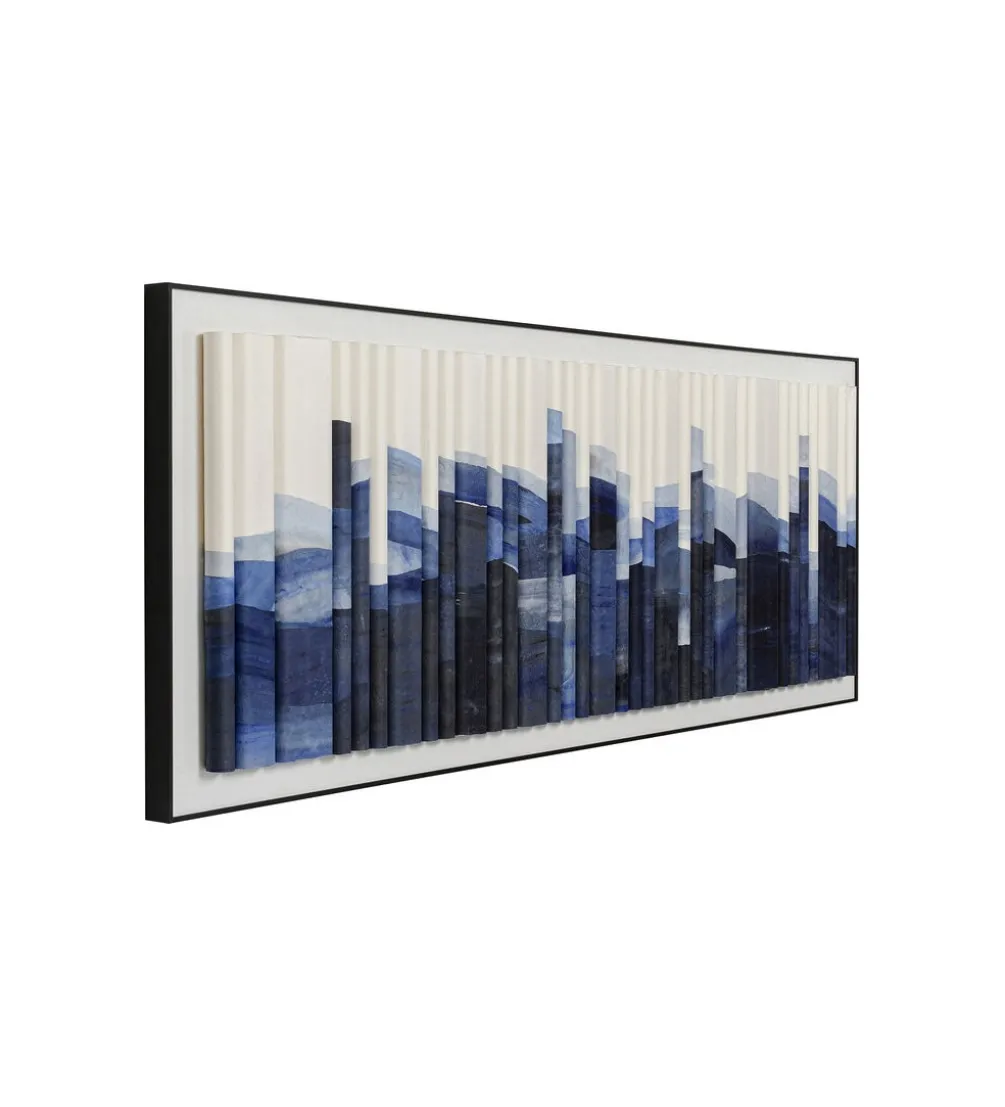 Obraz SHADOW SKYLINE 160 x 60 cm niebieski