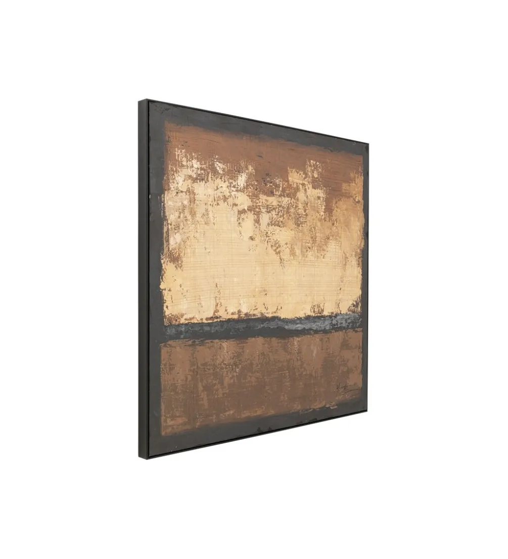 Obraz Silence Brown 120 cm x 120 cm