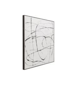 Obraz SKERCH 120 x 120 cm biały