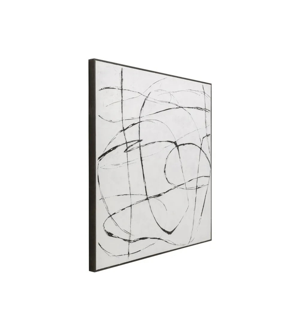 Obraz SKERCH 120 x 120 cm biały