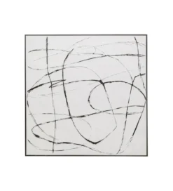 Obraz SKERCH 120 x 120 cm biały