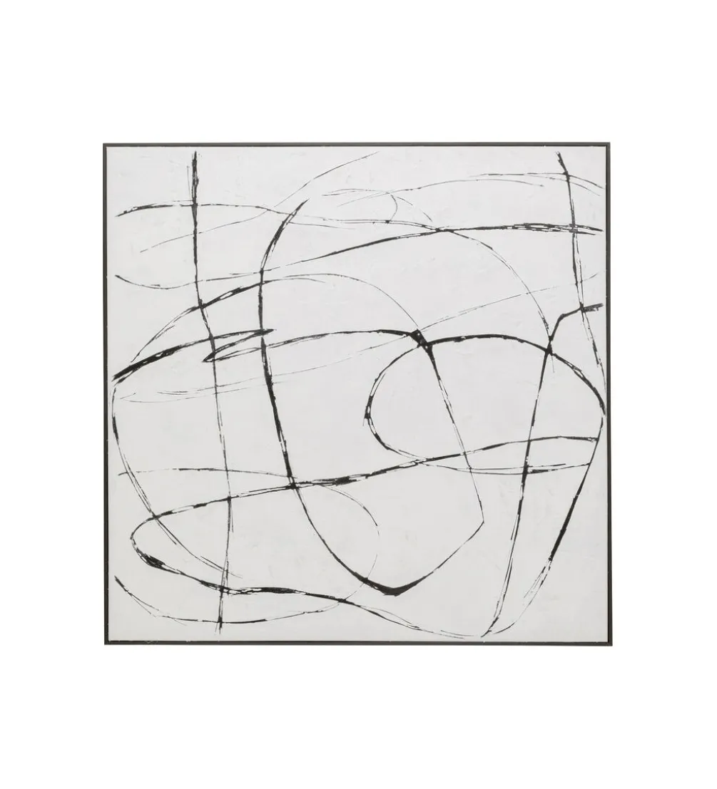 Obraz SKERCH 120 x 120 cm biały