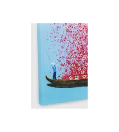 Obraz Touched Flower Boat 80 cm x 100 cm różowy