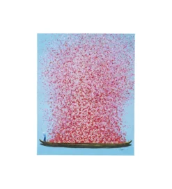 Obraz Touched Flower Boat 80 cm x 100 cm różowy