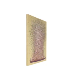 Obraz Touched Flower Boat Gold Pink 120 x 160cm