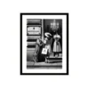 Obraz WINDOW SHOPPING 80 x 120 cm czarno-biały