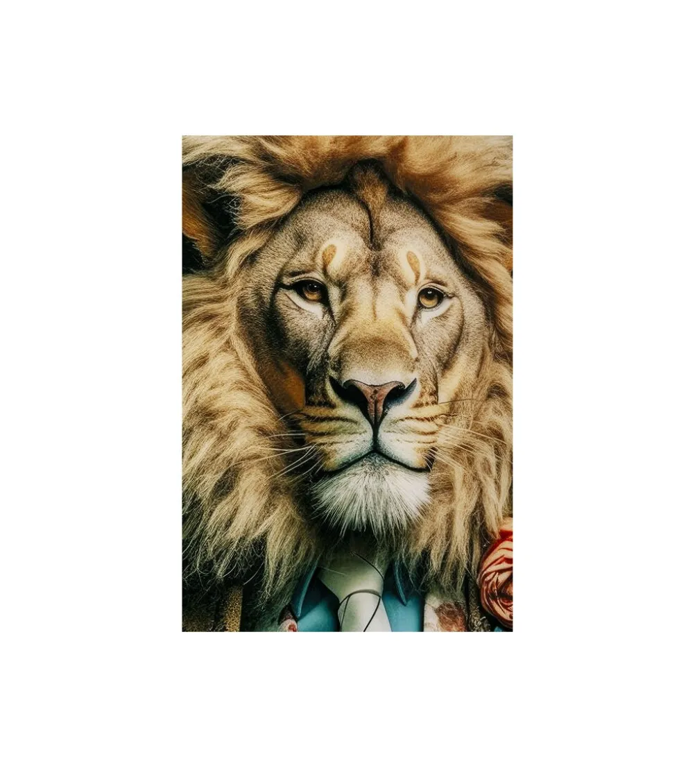 Obraz MISTER LION 150 x 100 cm szklany