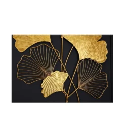 Ozdoba ścienna GINKGO 58 cm złota