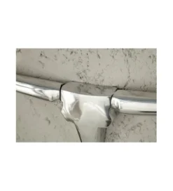 Ozdoba ścienna rogi Bull 75 cm srebrne