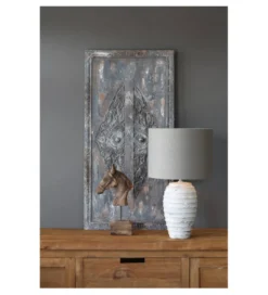 Ozdoba HORSE 48 cm naturalna