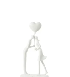 Ozdoba Kiss Heart Balloon biała