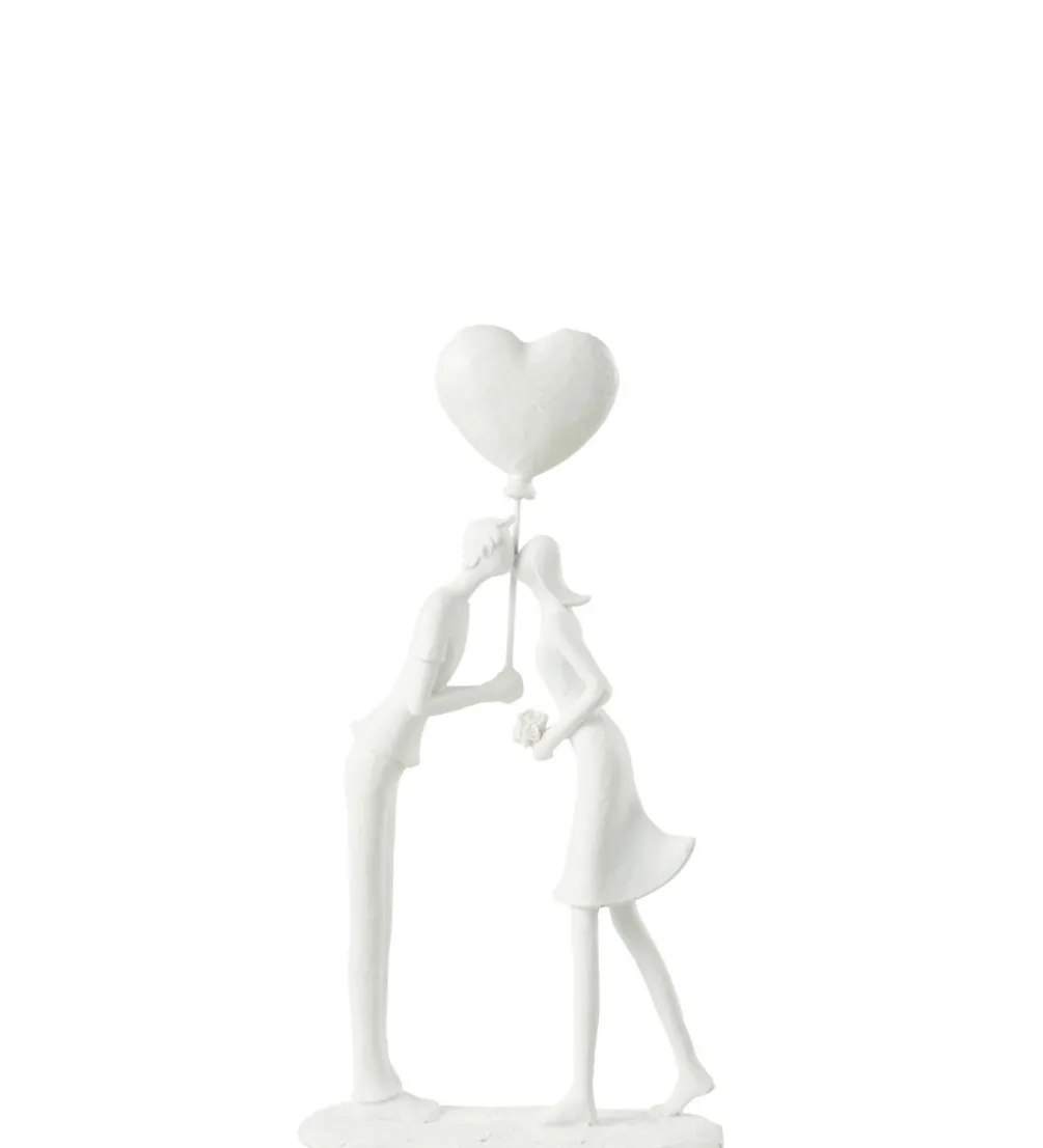 Ozdoba Kiss Heart Balloon biała