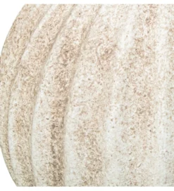 Ozdoba RUSTIC 12 cm ceramiczna kula biała