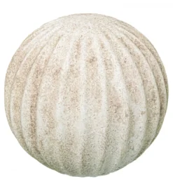 Ozdoba RUSTIC 12 cm ceramiczna kula biała