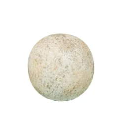 Ozdoba RUSTIC 10 cm ceramiczna kula biała