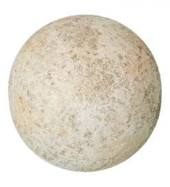 Ozdoba RUSTIC 10 cm ceramiczna kula biała
