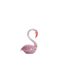 Ozdoba SWAN 17 cm szklana