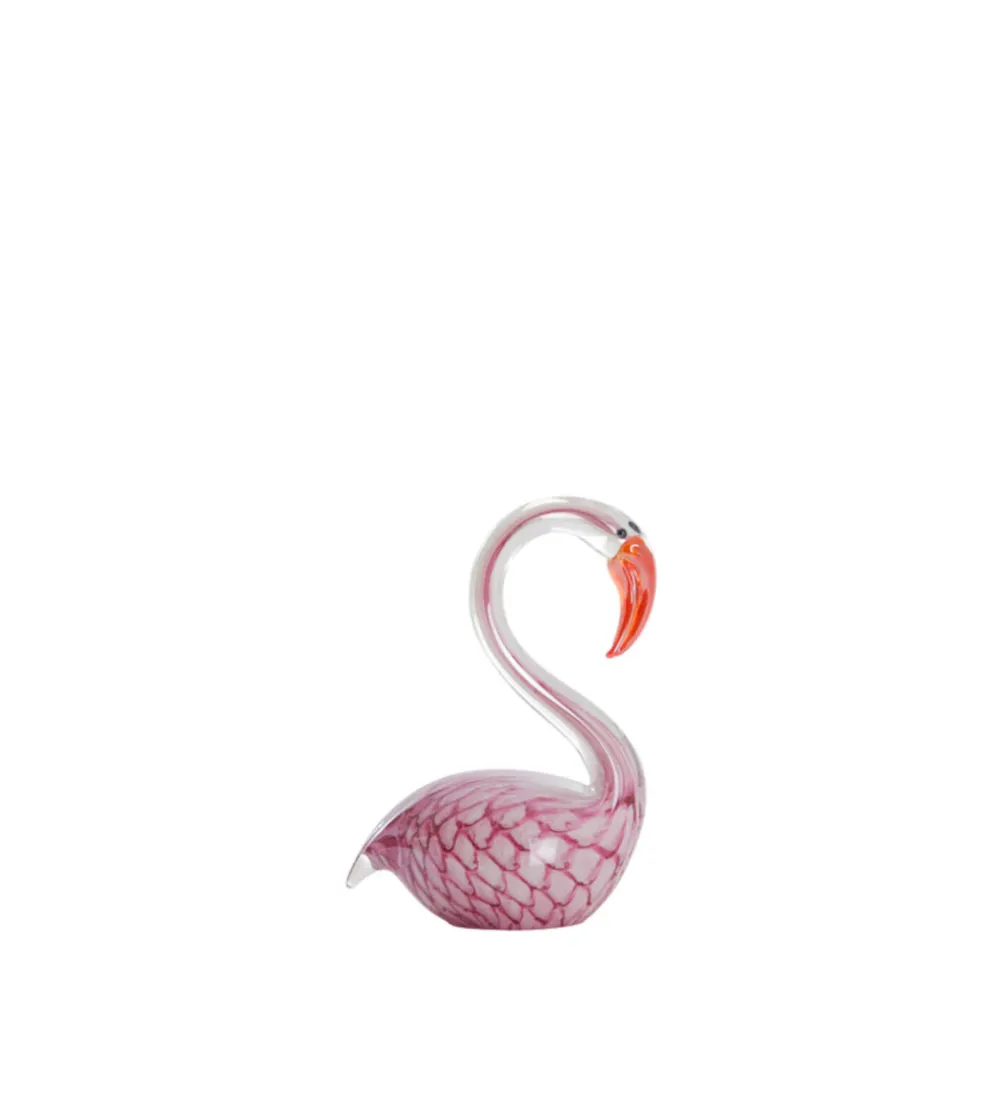 Ozdoba SWAN 17 cm szklana