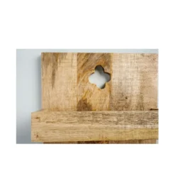 Półka ścienna CASTELO 80 cm drewno mango