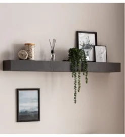 Półka ścienna DRACO 120 cm w optyce kamienia