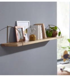 Półka ścienna FREJA 120 cm drewno mango
