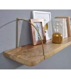 Półka ścienna FREJA 100 cm drewno mango