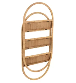 Półka ścienna Plank 56 cm rattan