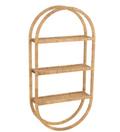 Półka ścienna Plank 56 cm rattan