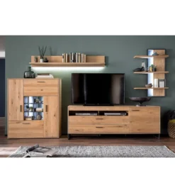 Półka Ścienna SANTORI 180 Cm Dębowa