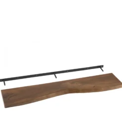 Półka GERARD 115 cm drewno akcja brązowa