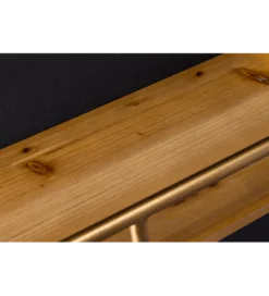 Półka HERITAGE 75 cm złota drewno sosny