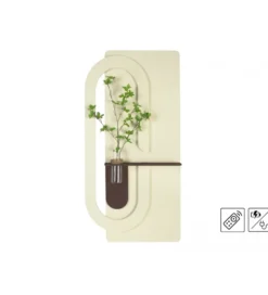 Półka kwiatowa RELIEVE 60 x 120 cm kształt litery C