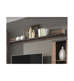 Półka LARONA 180 Cm O Wybarwieniu Satin Nussbaum z kolorem Touchwood