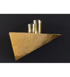Półka PYRAMID 40 cm złota
