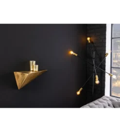 Półka PYRAMID 40 cm złota