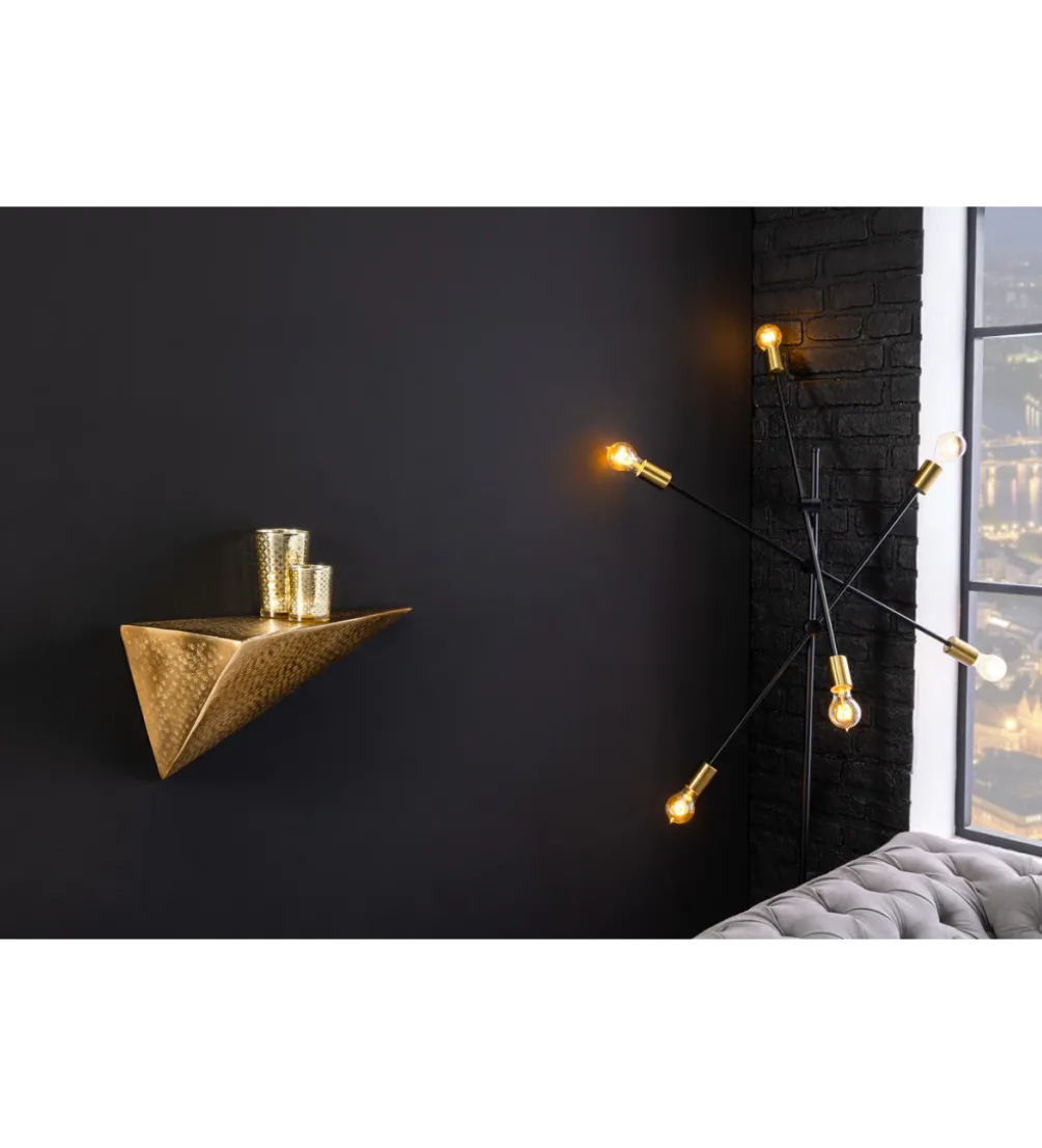 Półka PYRAMID 40 cm złota
