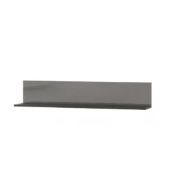 Półka wisząca HELIO 120 cm szaro czarna