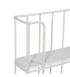 Półka z haczykami ANOER 66 cm biała