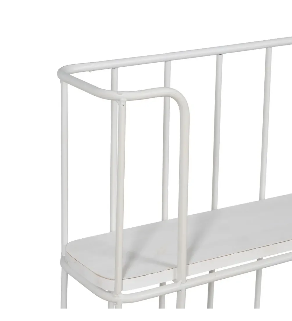 Półka z haczykami ANOER 66 cm biała