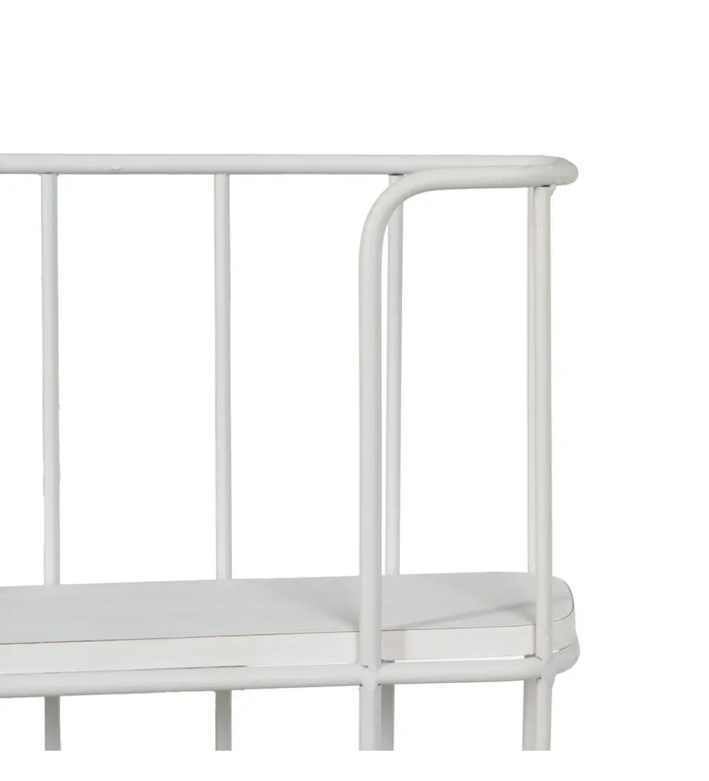 Półka z haczykami ANOER 66 cm biała